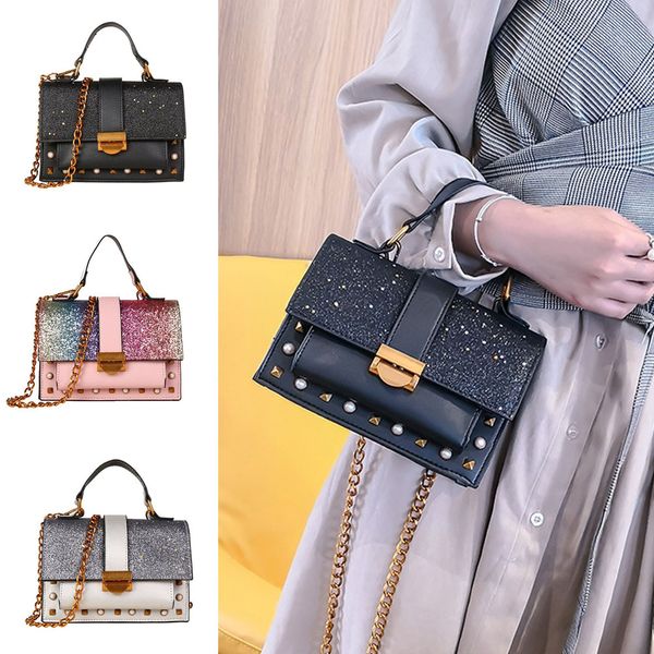 bling sequins crossbody bags for women 2018 rivet pu leather chains bag fashion glitter shoulder bag ladies party handbags
bling sequins crossbody bags for women 2018 rivet pu leather chains bag fashion glitter shoulder bag ladies party handbags