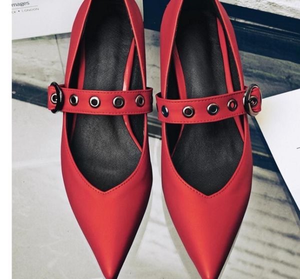 send 2017 spring women's shoes middle heel pointed end coarse heel korean single shoes, Black
send 2017 spring women's shoes middle heel pointed end coarse heel korean single shoes, Black