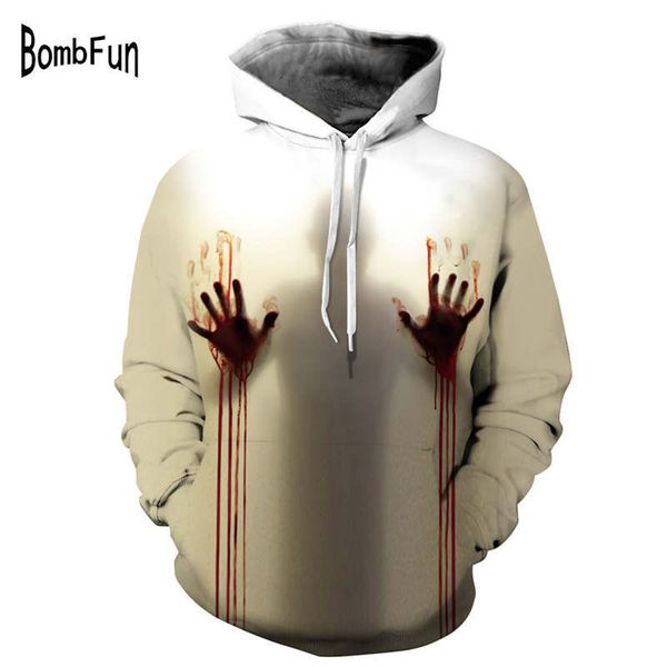 men&women halloween 3d hoodies sweatshirts blood hand print hooded tracksuit casual loose long sleeve hoody plus size pullovers, Black
men&women halloween 3d hoodies sweatshirts blood hand print hooded tracksuit casual loose long sleeve hoody plus size pullovers, Black