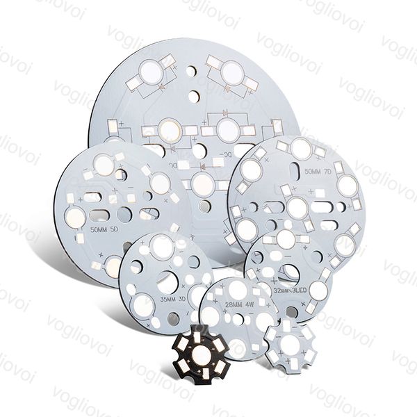 Aluminum Plate Silvery 1.5mm Thickness 20mm 28mm 32mm 35mm 50m 77mm Lighting Accessories For 1w 3w 5w High Power Beans Rgb Eub