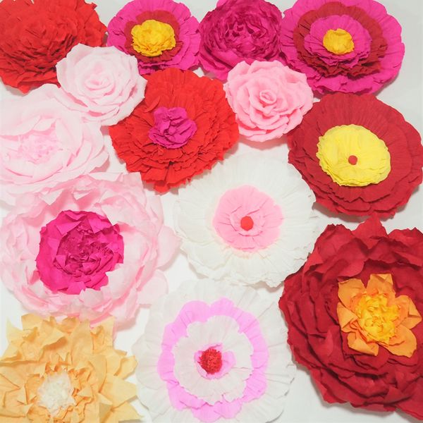 giant crepe paper flowers 14pcs for wedding & event backdrop decoration baby nursery bridal shower baby shower 1m2
giant crepe paper flowers 14pcs for wedding & event backdrop decoration baby nursery bridal shower baby shower 1m2