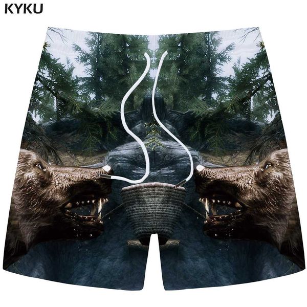 kyku brand wolf shorts men animal short pants cargo forest hip hop 3d printed shorts beach casual green mens summer new, White;black
kyku brand wolf shorts men animal short pants cargo forest hip hop 3d printed shorts beach casual green mens summer new, White;black