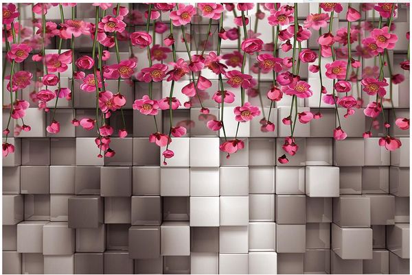 3d black and white square red flower vine tv background wall wallpaper for walls 3 d for living room
3d black and white square red flower vine tv background wall wallpaper for walls 3 d for living room