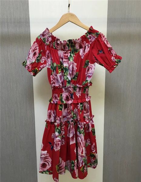 cold shoulder floral dress 2018 spring summer fashion 100% cotton short sleeve elastic waist vintage dress tunique femme 2018, White;black
cold shoulder floral dress 2018 spring summer fashion 100% cotton short sleeve elastic waist vintage dress tunique femme 2018, White;black
