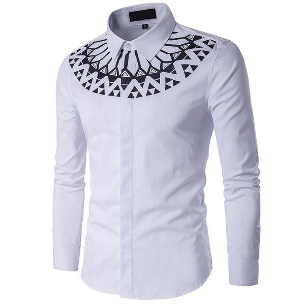 2018 new arriver modis men camisa masculina men's autumn casual fashion slim fit cotton print long sleeve shirt blouse, White;black
2018 new arriver modis men camisa masculina men's autumn casual fashion slim fit cotton print long sleeve shirt blouse, White;black