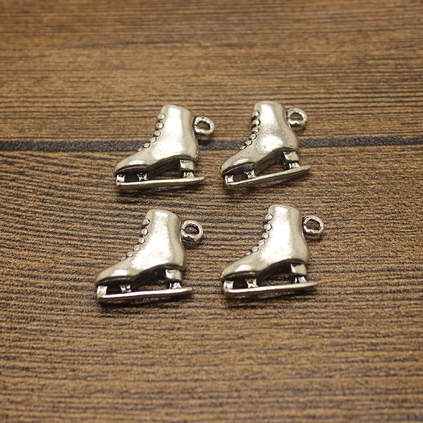 8pcs/ 21*6mm antique silver plated ice skate charms pendant for jewelry making, Black
8pcs/ 21*6mm antique silver plated ice skate charms pendant for jewelry making, Black
