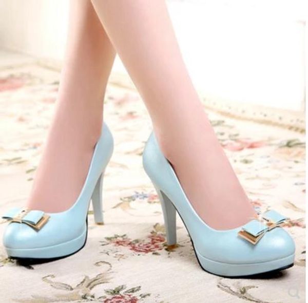 send spring new style single shoes waterproof table high heeled women's shoes, Black
send spring new style single shoes waterproof table high heeled women's shoes, Black