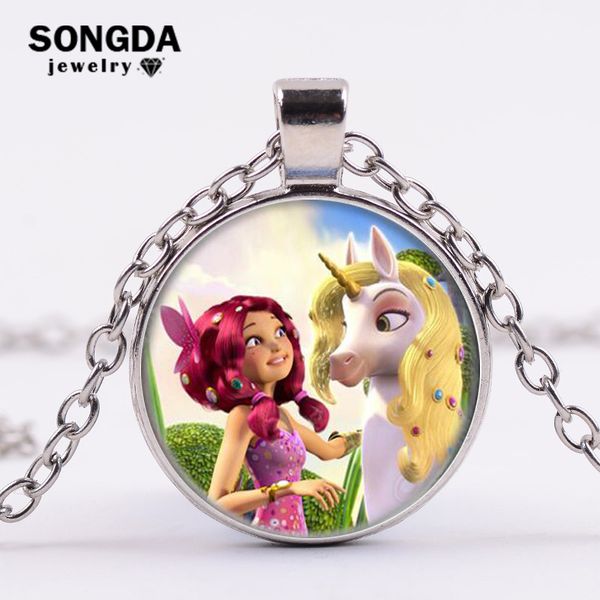 songda 2018 new mia angel rainbow horse glass time gem pendant cosplay party necklace send little girls kids gifts fairy jewelry, Silver
songda 2018 new mia angel rainbow horse glass time gem pendant cosplay party necklace send little girls kids gifts fairy jewelry, Silver