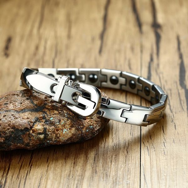 mens hematite magnetic therapy bracelet in silver stainless steel adjustable belt clasp braslet for men jewelry pulseira, Golden;silver
mens hematite magnetic therapy bracelet in silver stainless steel adjustable belt clasp braslet for men jewelry pulseira, Golden;silver