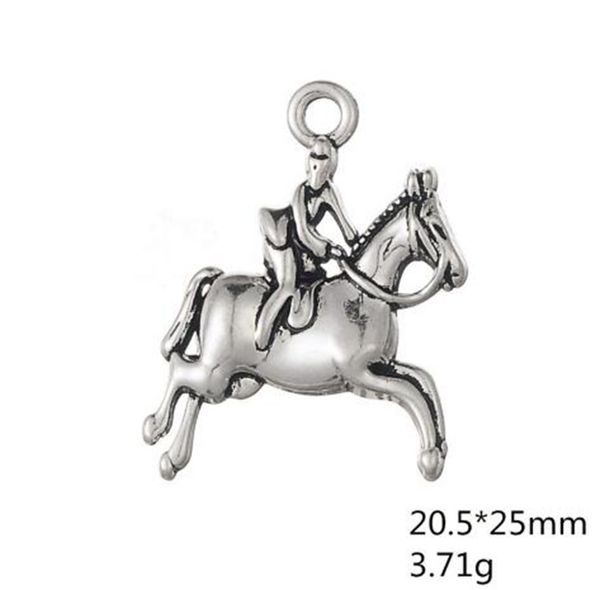 2021new antique silver plated horse rider racing jockey 3d pendant charms, Bronze;silver
2021new antique silver plated horse rider racing jockey 3d pendant charms, Bronze;silver