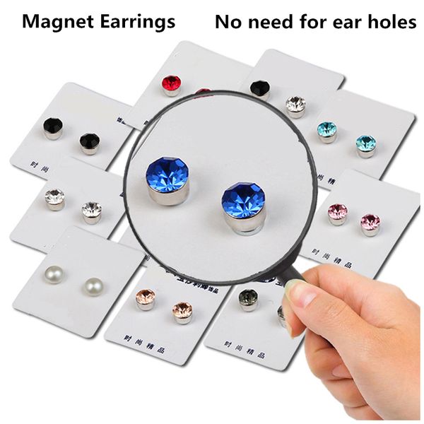 6mm shiny crystal medical ear stud earrings for women men white black magnetic magnet ear stud earrings clip on no ear hole gift, Golden;silver
6mm shiny crystal medical ear stud earrings for women men white black magnetic magnet ear stud earrings clip on no ear hole gift, Golden;silver