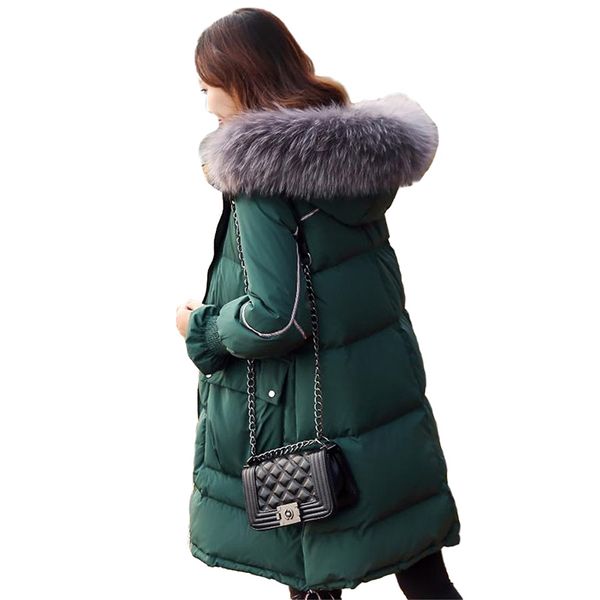 winter down jacket women white duck down coat thick warm raccoon fur collar hooded plus size female slim coats n336, Black
winter down jacket women white duck down coat thick warm raccoon fur collar hooded plus size female slim coats n336, Black