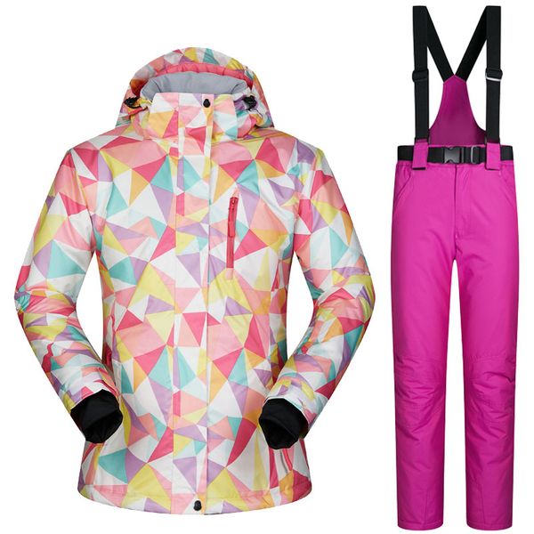 women's ski jacket and pant winter outdoor jacket snowboard ski coat female snow wear suit windproof waterproof breathable 
women's ski jacket and pant winter outdoor jacket snowboard ski coat female snow wear suit windproof waterproof breathable