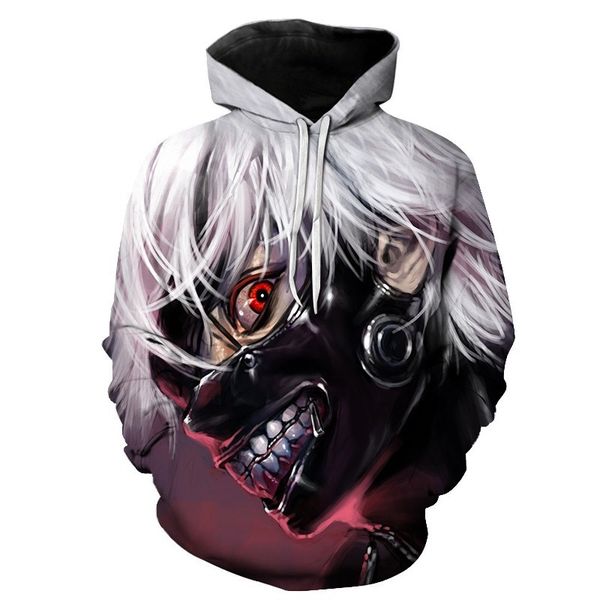 men jackettokyo ghoul 3d digital print sweater hooded sweater male, Black;brown
men jackettokyo ghoul 3d digital print sweater hooded sweater male, Black;brown