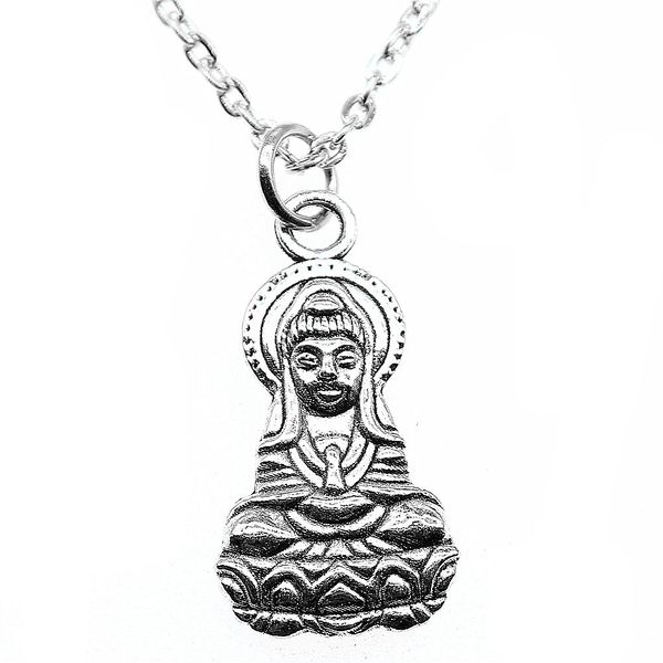 wysiwyg 5 pieces metal chain necklaces pendants hand made necklace men guanyin buddha goddess 26x13mm n2-b13638, Silver
wysiwyg 5 pieces metal chain necklaces pendants hand made necklace men guanyin buddha goddess 26x13mm n2-b13638, Silver