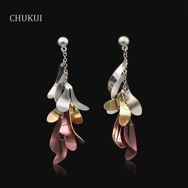 new ladies dangle earrings long brown gold color trendy leaves tassel leaves drop earrings for women femme gift, Silver
new ladies dangle earrings long brown gold color trendy leaves tassel leaves drop earrings for women femme gift, Silver