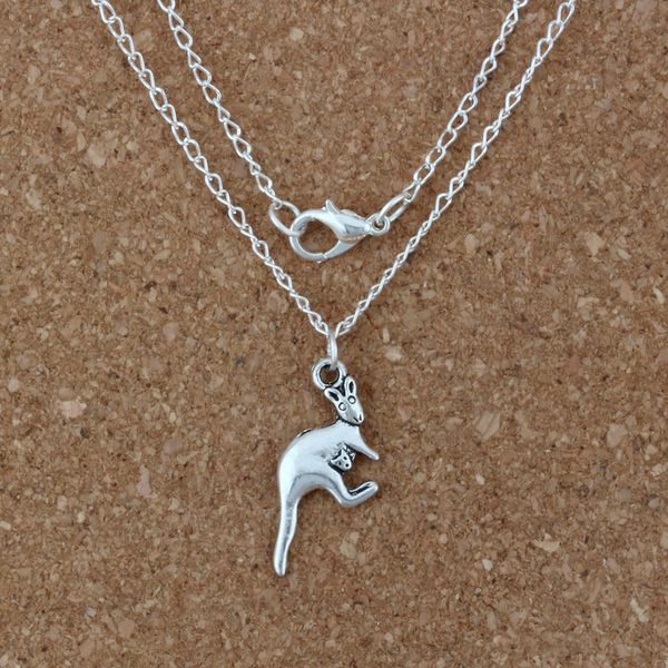 MIC 24pcs / lot Ancient silver Alloy kangaroo Charms Pendant Necklaces 18 inches Chains Jewelry DIY A-228d
MIC 24pcs / lot Ancient silver Alloy kangaroo Charms Pendant Necklaces 18 inches Chains Jewelry DIY A-228d