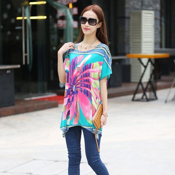 feja new arrival women short sleeve t shirt colored printing tee shirt fashion casual long t-shirt women t-shirt 24 colors, White
feja new arrival women short sleeve t shirt colored printing tee shirt fashion casual long t-shirt women t-shirt 24 colors, White