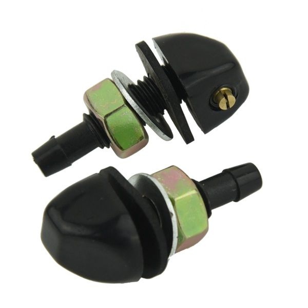 2 pcs black plastic car front window windshield washer spray nozzle one pair
2 pcs black plastic car front window windshield washer spray nozzle one pair