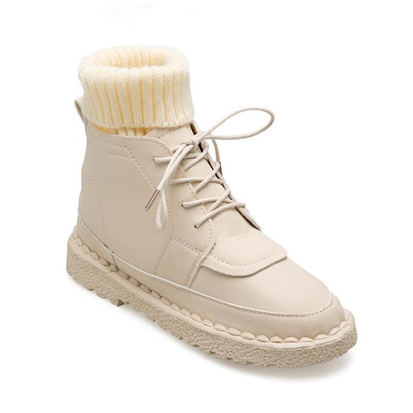 warm winter boots woman leather ankle boots for women sock ladies rubber platform creeper flats shoes designer, Black
warm winter boots woman leather ankle boots for women sock ladies rubber platform creeper flats shoes designer, Black