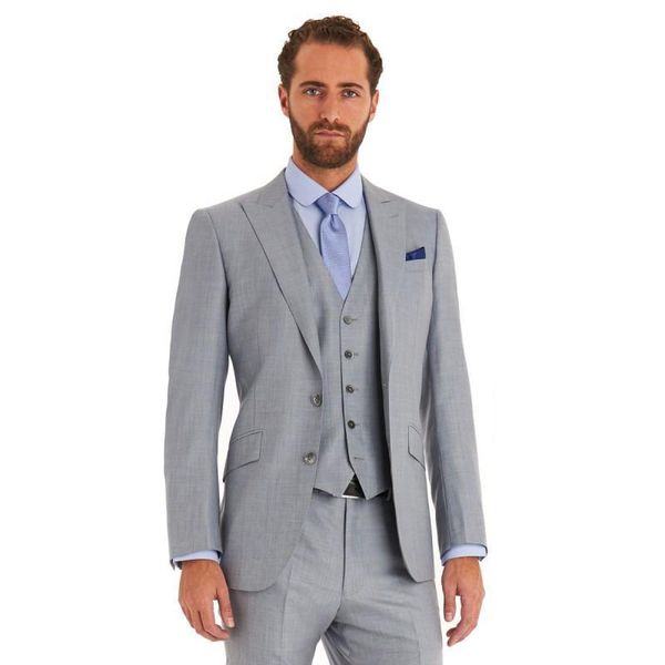 custom made grey men suits wedding wide peaked lapel slim fit groom tuxedos vest pants man blazer jacket 3 piece prom wear, Black;gray
custom made grey men suits wedding wide peaked lapel slim fit groom tuxedos vest pants man blazer jacket 3 piece prom wear, Black;gray