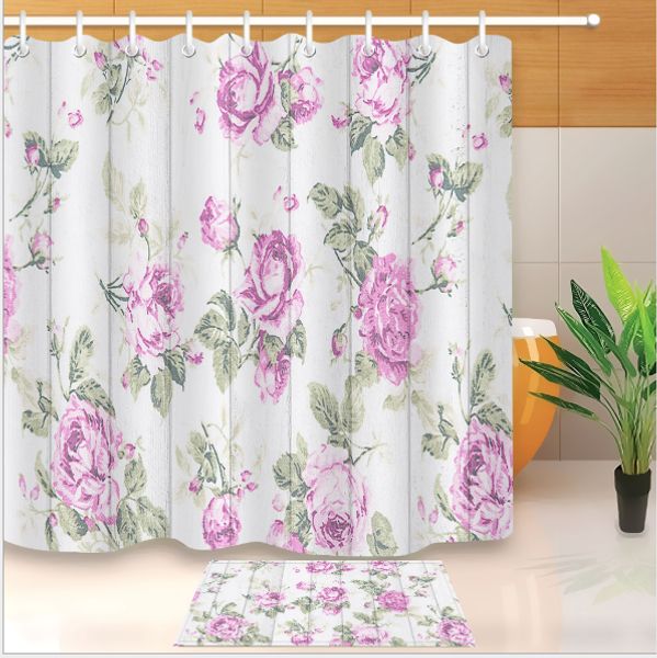 pink rose flower design pattern irish decorations 3d print waterproof bathroom decor fabric shower curtains floor mats sets
pink rose flower design pattern irish decorations 3d print waterproof bathroom decor fabric shower curtains floor mats sets