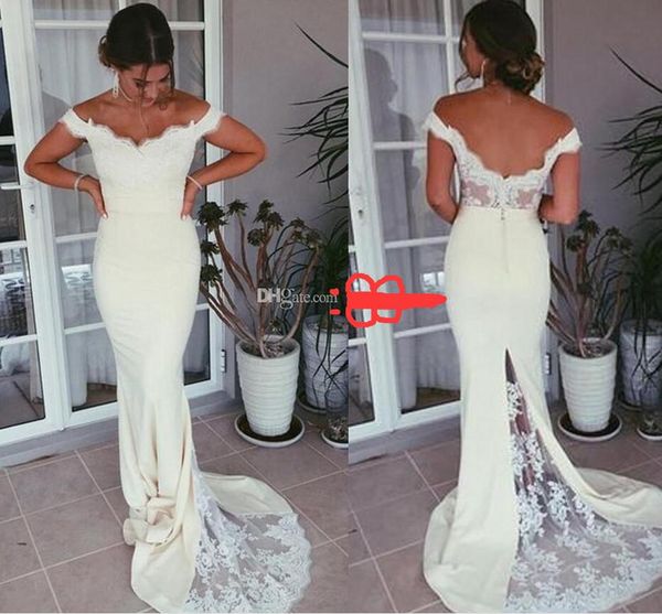 2018 gorgeous mermaid evening dresses off the shoulder lace appliques satin backless prom dresses elegant evening gowns sweep train, Black
2018 gorgeous mermaid evening dresses off the shoulder lace appliques satin backless prom dresses elegant evening gowns sweep train, Black