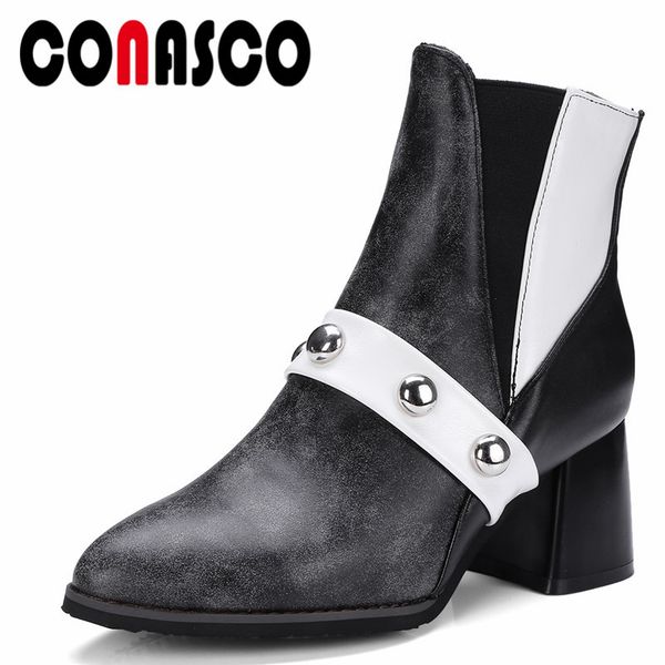 conasco fashion women ankle boots elegant round toe autumn winter warm basic boots rivet high heels shoes woman pumps, Black
conasco fashion women ankle boots elegant round toe autumn winter warm basic boots rivet high heels shoes woman pumps, Black