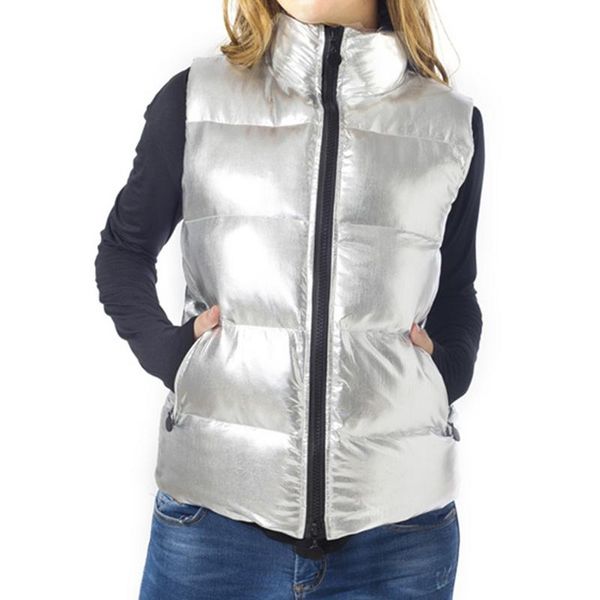 2018 winter women sleeveless coat winter padded ultra light down vest silver female slim vest women's windproof warm waistcoat, Black;white
2018 winter women sleeveless coat winter padded ultra light down vest silver female slim vest women's windproof warm waistcoat, Black;white