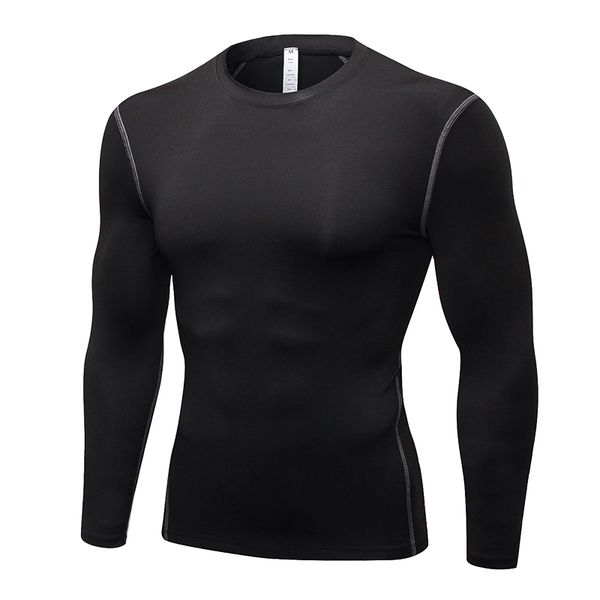2018 new quick dry compression tight jersey fitness gym sports running shirt bodybuilding long sleeve black t-shirts men, Black;blue
2018 new quick dry compression tight jersey fitness gym sports running shirt bodybuilding long sleeve black t-shirts men, Black;blue