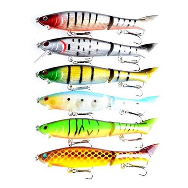 lenpaby 6pcs multi jointed minnow hard fishing lures swimbaits section bass trout saltwater fishing baits pesca fishing tackles 12cm/4.72&qu
lenpaby 6pcs multi jointed minnow hard fishing lures swimbaits section bass trout saltwater fishing baits pesca fishing tackles 12cm/4.72&qu
