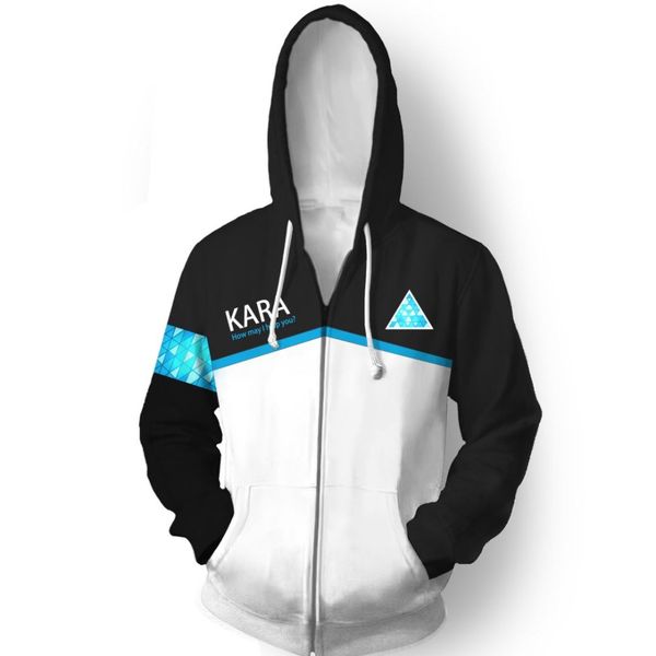szblaze detroit become human 3d print casual hoodies the film game sweatshirt with cap comics men spring autumn clothing, Black
szblaze detroit become human 3d print casual hoodies the film game sweatshirt with cap comics men spring autumn clothing, Black