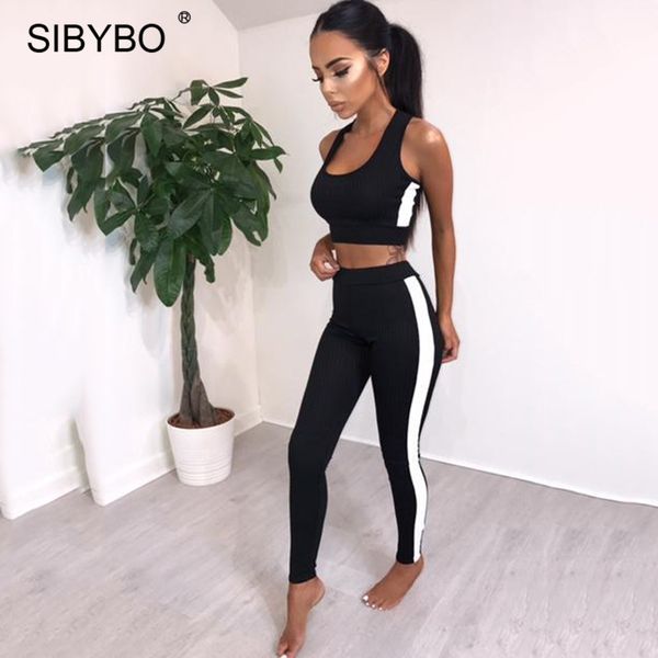 V-Neck Striped Tracksuit Women 2 Pieces Set Outtwear Sweatsuit Casual Tracksuit Sleeveless Tank Top +Pants Women 'S Sets 4 Colors
V-Neck Striped Tracksuit Women 2 Pieces Set Outtwear Sweatsuit Casual Tracksuit Sleeveless Tank Top +Pants Women 'S Sets 4 Colors