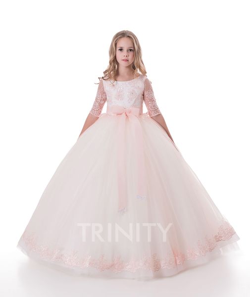 lovely pink&ivory tulle sleeves applique flower girl dresses girls' pageant dresses holidays/birthday dress/skirt custom size 2-14 df72, White;blue
lovely pink&ivory tulle sleeves applique flower girl dresses girls' pageant dresses holidays/birthday dress/skirt custom size 2-14 df72, White;blue