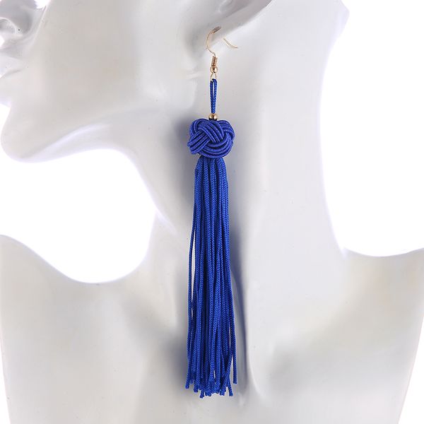 fashion trendy six colors bohemian long tassel earrings for women drop dangle earrings jewelry bijoux gift, Silver
fashion trendy six colors bohemian long tassel earrings for women drop dangle earrings jewelry bijoux gift, Silver