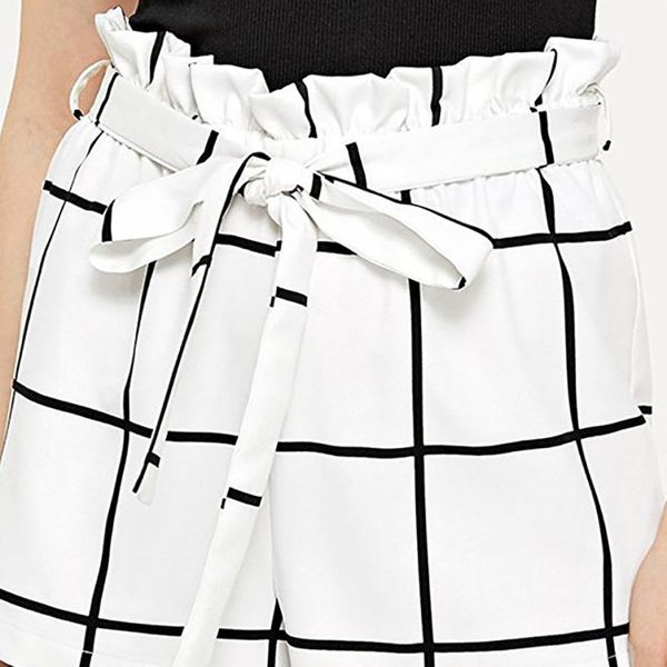 new fashion summer women's shorts womens plaid mid loose waist shorts trousers jersey walking pantalones feminino 30p, White;black
new fashion summer women's shorts womens plaid mid loose waist shorts trousers jersey walking pantalones feminino 30p, White;black