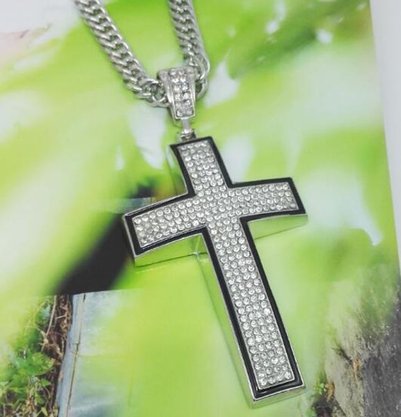 style popular logo full diamond arc cross necklace popular logo jewelry wholesale long pendant necklace sweater chain classic fashionabl, Silver
style popular logo full diamond arc cross necklace popular logo jewelry wholesale long pendant necklace sweater chain classic fashionabl, Silver