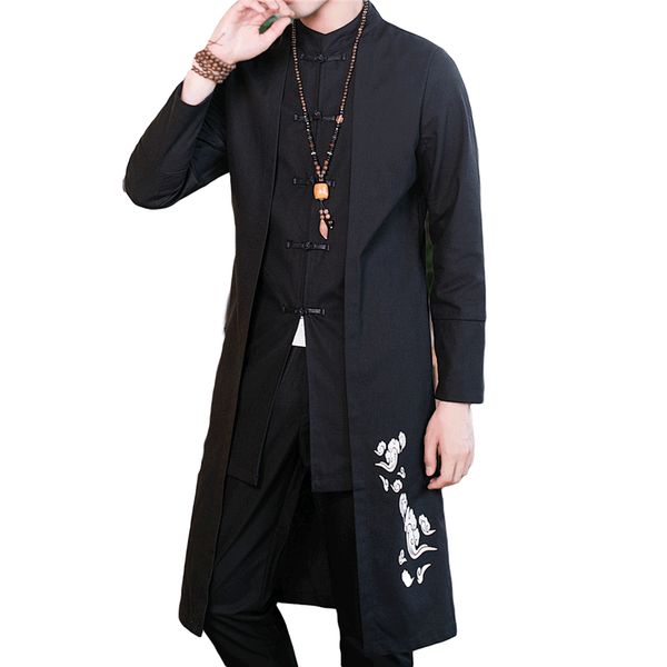 men's trench coats 5xl black long jacket men chinese style coat mens fashion casual jaqueta autumn, Tan;black
men's trench coats 5xl black long jacket men chinese style coat mens fashion casual jaqueta autumn, Tan;black