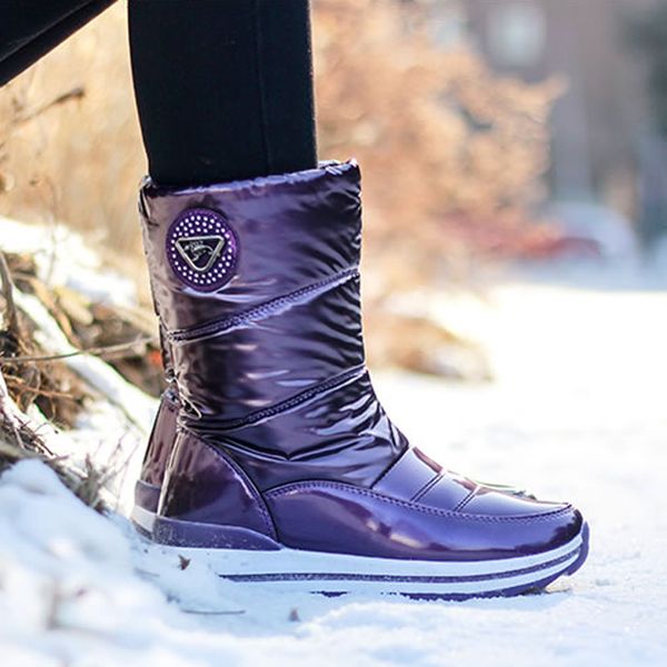 women boots 2018 new arrivals waterproof thick fur winter shoes slip-resistant women platform snow boots, Black
women boots 2018 new arrivals waterproof thick fur winter shoes slip-resistant women platform snow boots, Black