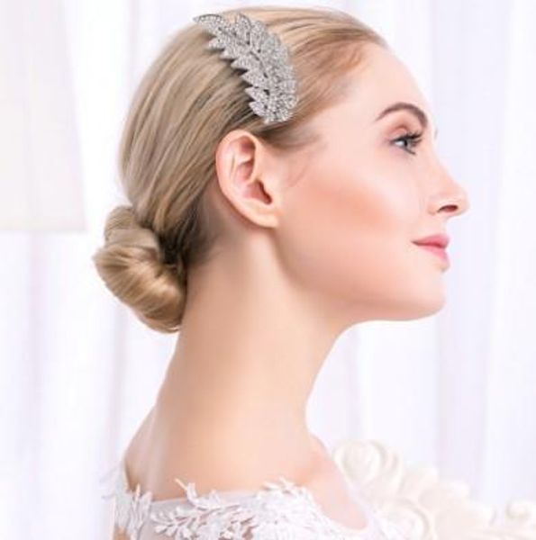 bridal handmade silver tone crystal leaf style hair side comb party anniversary bridal & bridemaid hair accessories wedding accessories, Slivery;golden
bridal handmade silver tone crystal leaf style hair side comb party anniversary bridal & bridemaid hair accessories wedding accessories, Slivery;golden