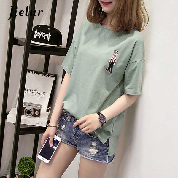 2018 cute cartoon embroidery t-shirts women loose simple o-neck t-shirt female cotton khaki white green -2xl joker
2018 cute cartoon embroidery t-shirts women loose simple o-neck t-shirt female cotton khaki white green -2xl joker