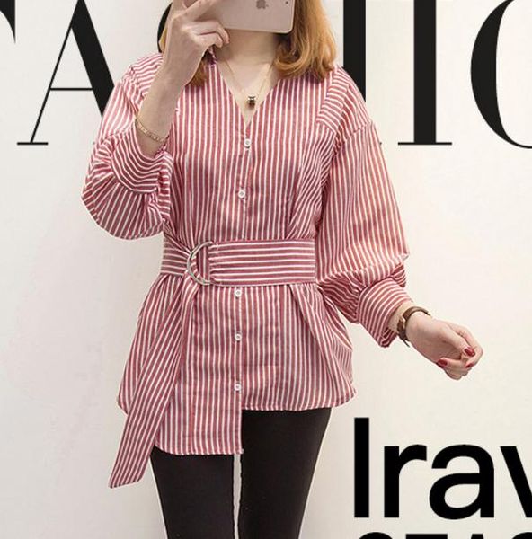 2018 new style spring and autumn women shirt loose and comfortable blouse, White
2018 new style spring and autumn women shirt loose and comfortable blouse, White