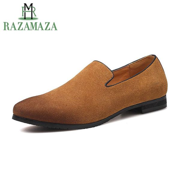 razamaza 4 color big size 38-47 simple men casual shoes slip on solid color lazy shoes daily club leisure male footwear, Black
razamaza 4 color big size 38-47 simple men casual shoes slip on solid color lazy shoes daily club leisure male footwear, Black