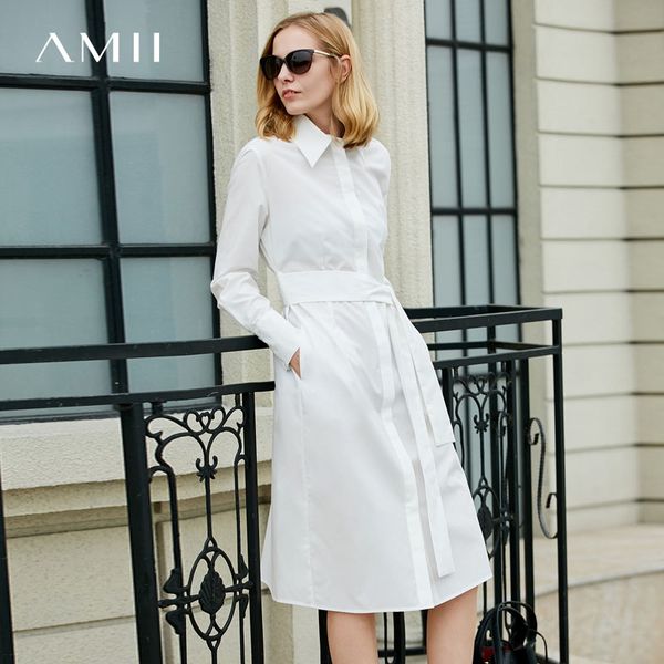 amii women minimalist dress 2018 a-line straps knee length female dresses, White;black
amii women minimalist dress 2018 a-line straps knee length female dresses, White;black