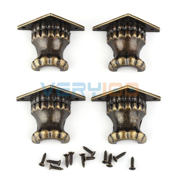 4x retro brass jewelry chest wood box decorative alloy feet leg corner protector
4x retro brass jewelry chest wood box decorative alloy feet leg corner protector