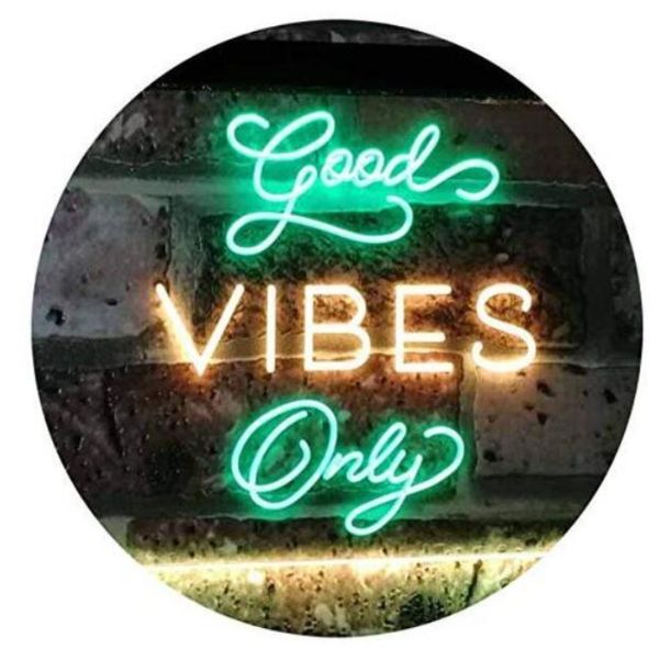 good vibes only glass tube neon light sign home beer bar pub recreation room game lights windows glass wall signs 24*20 inches
good vibes only glass tube neon light sign home beer bar pub recreation room game lights windows glass wall signs 24*20 inches