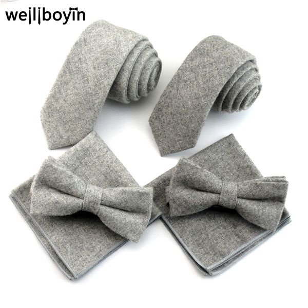 solid gray tie set 100% wool men's necktie bowtie handkerchief pocket square narrow ties for men suit shirt gravata slim 6cm, Black;blue
solid gray tie set 100% wool men's necktie bowtie handkerchief pocket square narrow ties for men suit shirt gravata slim 6cm, Black;blue
