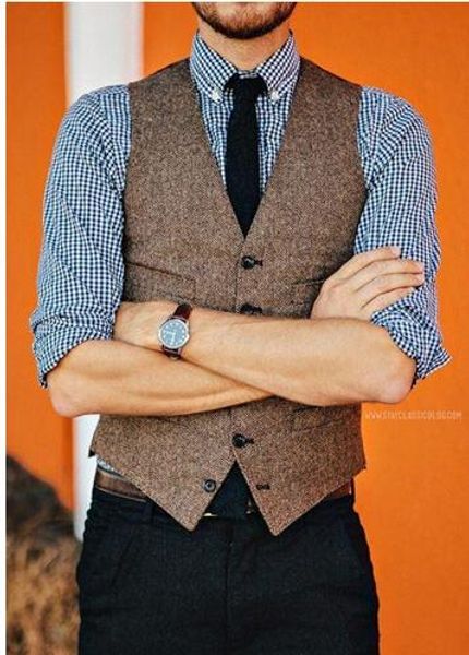 2018 винтаж страна коричневый твидовые жилеты шерсть елочка британский стиль бизнес мужской костюм портной slim fit blazer свадебные костюмы, Black
2018 винтаж страна коричневый твидовые жилеты шерсть елочка британский стиль бизнес мужской костюм портной slim fit blazer свадебные костюмы, Black