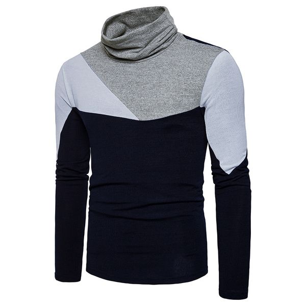 men warm sweaters fashion solid color collar leather buckle stitching long-sleeved slim sweater men knit pullover sale, White;black
men warm sweaters fashion solid color collar leather buckle stitching long-sleeved slim sweater men knit pullover sale, White;black