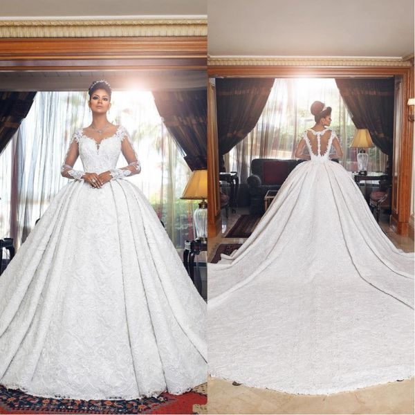 dubai arabic luxury 2019 vintage lace ball gown wedding dresses sheer neck long illusion sleeves court train bridal gowns veistido
dubai arabic luxury 2019 vintage lace ball gown wedding dresses sheer neck long illusion sleeves court train bridal gowns veistido